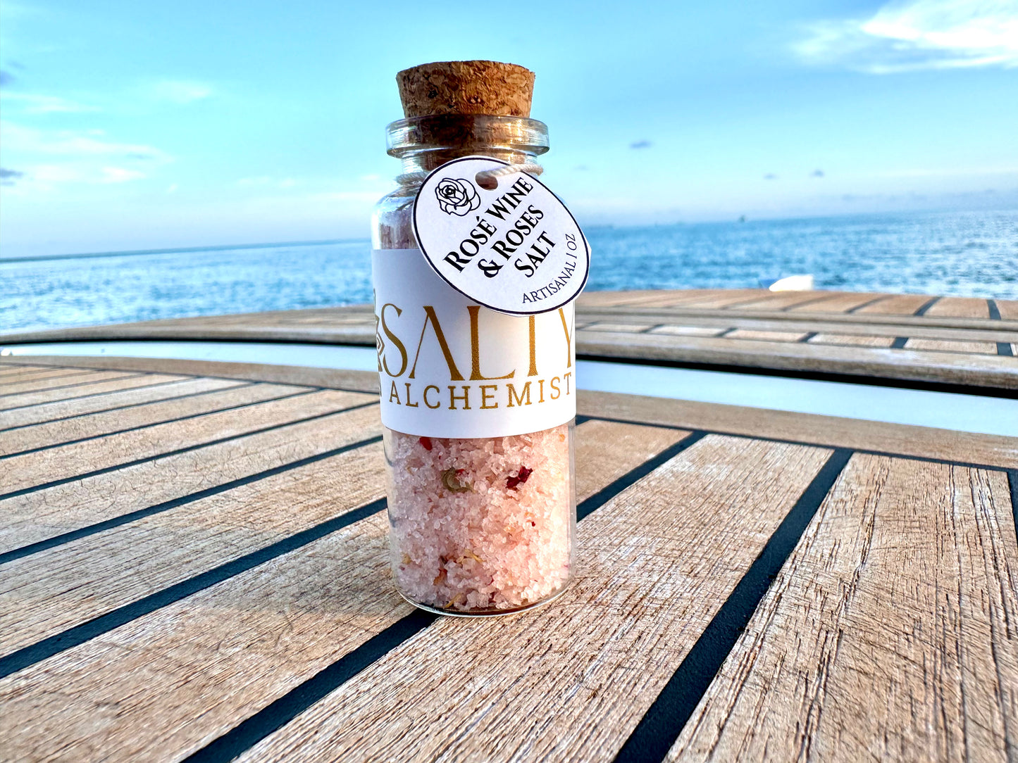 Rosé Wine & Roses Salt