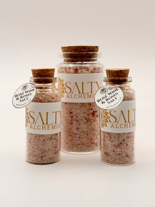Rosé Wine & Roses Salt